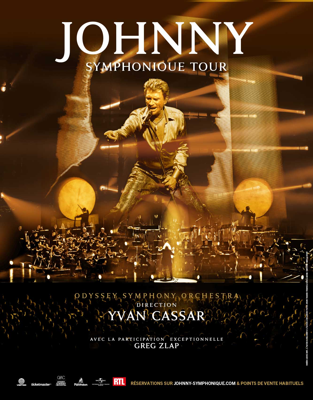 Affiche Johnny Symphonique Tour